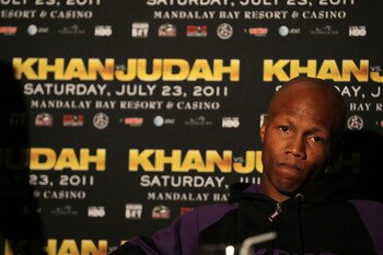 LOS ANGELES, CA - JUNE 08:  Zab Judah appears at a press conference with Amir Khan to discuss their upcoming Super Lightweight World Championship Unification Fight at ESPN Zone At L.A. Live on June 8, 2011 in Los Angeles, California.  (Photo by Stephen Du