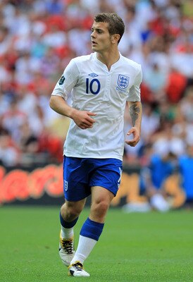 LONDON, ENGLAND - JUNE 04:  Jack Wilshere of England in action during the UEFA EURO 2012 group G qualifying match between England and Switzerland at Wembley Stadium on June 4, 2011 in London, England.  (Photo by David Cannon/Getty Images)