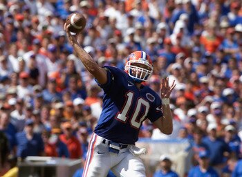 Former Gator (and current NFL) quarterback Ingle Martin finished his college career at Furman.