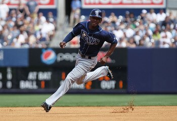 I chose this picture of Upton because it shows that he can still run—something that Beltran and his balky knees cannot do anymore.