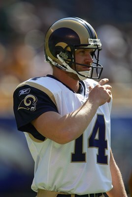 SAN DIEGO - OCTOBER 29:  Kicker Jeff Wilkins #14 of the St. Louis Rams looks on during the game against the San Diego Chargers at Qualcomm Stadium on October 29, 2006 in San Diego, California. The Chargers defeated the Rams 38-24. (Photo by Jeff Gross/Get