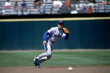 SAN FRANCISCO - AUGUST 13:  Ryne Sandberg #23 of the Chicago Cubs fields the ball during the game against the San Francisco Giants at 3Com Park on August 13, 1997 in San Francisco, California. The Giants defeated the Giants 6-5. (Photo by Otto Greule Jr/G