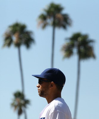 LOS ANGELES, CA - JULY 10:  First baseman James Loney #7 of the Los Angeles Dodgers  on  the field in the game against the San Diego Padres on July 10, 2011 at Dodger Stadium in Los Angeles, California.  Ther Dodgers won 4-1.  (Photo by Stephen Dunn/Getty