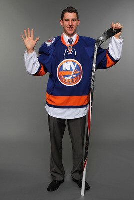 ST PAUL, MN - JUNE 24:  Fifth overall pick Ryan Strome poses for a portrait during day one of the 2011 NHL Entry Draft at Xcel Energy Center on June 24, 2011 in St Paul, Minnesota.  (Photo by Nick Laham/Getty Images)