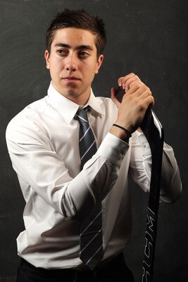 ST PAUL, MN - JUNE 24:  Sixth overall pick Mika Zibanejad by the Ottawa Senators poses for a portrait during day one of the 2011 NHL Entry Draft at Xcel Energy Center on June 24, 2011 in St Paul, Minnesota.  (Photo by Nick Laham/Getty Images)