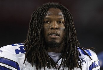 GLENDALE, AZ - DECEMBER 25:  Runningback Marion Barber #24 of the Dallas Cowboys walks the sidelines during the NFL game against the Arizona Cardinals at the University of Phoenix Stadium on December 25, 2010 in Glendale, Arizona. The Cardinals defeated t