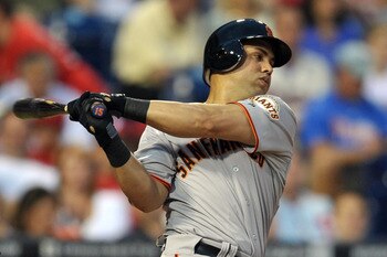 PHILADELPHIA, PA - JULY 28: Carlos Beltran #15 of the San Francisco Giants strikes out in his second at bat during the game against the Philadelphia Phillies at Citizens Bank Park on July 28, 2011 in Philadelphia, Pennsylvania. (Photo by Drew Hallowell/Ge