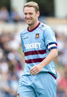 WYCOMBE, ENGLAND - JULY 23: Kevin Nolan of West Ham in action during the Pre Season Friendly match betwen Wycombe Wanderers and West Ham United at Adams Parks on July 23, 2011 in Wycombe, England.  (Photo by Ben Hoskins/Getty Images)