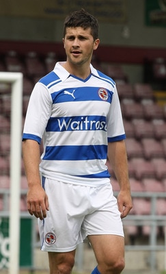 NORTHAMPTON, ENGLAND - JULY 23:  Shane Long of Reading in action during the Pre-Season friendly match between Northampton Town and Reading at Sixfields Stadium on July 23, 2011 in Northampton, England.  (Photo by Pete Norton/Getty Images)