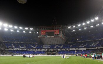TURIN, ITALY - DECEMBER 18: Juventus supporters  are seen at  Stadio delle Alpi in Turin during Juventus vs AC Milan match. The match ended in a 0-0 drwa. (Photo by Giuseppe Cacace/Getty Images)