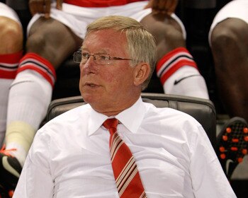 HARRISON, NJ - JULY 27:  Head Coach Sir Alex Ferguson of the Manchester United looks on before playing against the MLS All-Stars during the MLS All-Star Game at Red Bull Arena on July 27, 2011 in Harrison, New Jersey.  (Photo by Chris Trotman/Getty Images