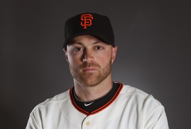 SCOTTSDALE, AZ - FEBRUARY 23:  Nate Schierholtz #12 of the San Francisco Giants poses for a portrait during media photo day at Scottsdale Stadium on February 23, 2011 in Scottsdale, Arizona.  (Photo by Ezra Shaw/Getty Images)