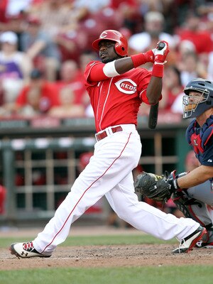 Brandon Phillips playing for the Reds during the 2011 season