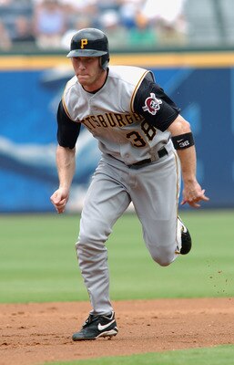 By playing for the Pirates during his 2004 N.L. Rookie of the Year campaign
