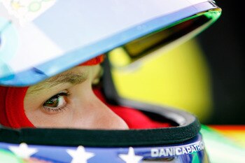 LEXINGTON, OH - AUGUST 07: Danica Patrick driver of the #7 Team GoDaddy Andretti Autosport Dallara Honda during warm up for the Honda Indy 200 at the Mid-Ohio Sportscar Course on August 7, 2011 in Lexington, Ohio. (Photo by Jonathan Ferrey/Getty Images)