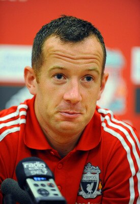 LIVERPOOL, UNITED KINGDOM - AUGUST 03: Liverpool FC present new signing Charlie Adam at a press conference at Melwood Training Ground on August 03, 2011 in Liverpool , England. (Photo by Clint Hughes/Getty Images)