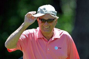 AUGUSTA, GA - APRIL 06:  Raymond Floyd smiles during the Par 3 Contest prior to the 2011 Masters Tournament at Augusta National Golf Club on April 6, 2011 in Augusta, Georgia.  (Photo by Jamie Squire/Getty Images)