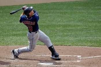 BALTIMORE, MD - JULY 17: Asdrubal Cabrera #13 of the Cleveland Indians bats against the Baltimore Orioles at Oriole Park at Camden Yards on July 17, 2011 in Baltimore, Maryland.  (Photo by Rob Carr/Getty Images)