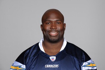 SAN DIEGO, CA - CIRCA 2010: In this handout image provided by the NFL,  Jacques Cesaire of the San Diego Chargers poses for his 2010 NFL headshot circa 2010 in San Diego, California. (Photo by NFL via Getty Images)
