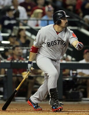Gonzalez representing the Red Sox at the 2011 All-Star Game