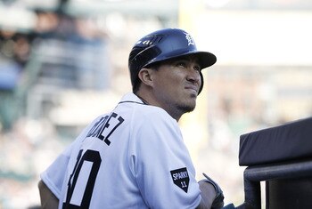 DETROIT - JUNE 13:  Magglio Ordonez #30 of the Detroit Tigers gets ready to bat during the game against the Tampa Bay Rays at Comerica Park on June 13, 2011 in Detroit, Michigan.  (Photo by Leon Halip/Getty Images)