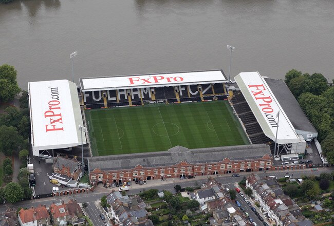 LONDON, ENGLAND - JULY 26:  An aerial view of Craven Cottage home of Fulham Football Club on July 26, 2011 in London, England.  (Photo by Tom Shaw/Getty Images)