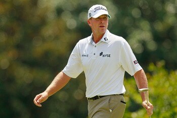 JOHNS CREEK, GA - AUGUST 12: Steve Stricker walks across a green during the second round of the 93rd PGA Championship at the Atlanta Athletic Club on August 12, 2011 in Johns Creek, Georgia.  (Photo by Kevin C. Cox/Getty Images)