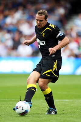 LONDON, ENGLAND - AUGUST 13:  Kevin Davies of Bolton Wanderers in action during the Barclays Premier League match between Queens Park Rangers and Bolton Wanderers at Loftus Road on August 13, 2011 in London, England.  (Photo by Michael Steele/Getty Images