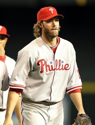 PHOENIX - APRIL 24:  Jayson Werth #28 of the Philadelphia Phillies walks off the field after the Major League Baseball game against the Arizona Diamondbacks at Chase Field on April 24, 2010 in Phoenix, Arizona. The Phillies defeated the Diamondbacks 3-2.