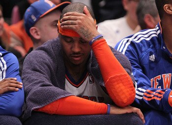 Carmelo's got to do his best to move past moments of frustration.