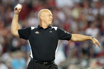 PHOENIX, AZ - JULY 11:  Hall of Famer Cal Ripken Jr. throws out the first pitch for the 2011 State Farm Home Run Derby at Chase Field on July 11, 2011 in Phoenix, Arizona.  (Photo by Christian Petersen/Getty Images)