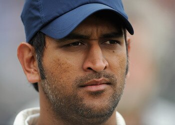 BIRMINGHAM, ENGLAND - AUGUST 13:  Indian captain MS Dhoni after losing the 3rd npower test between England and India at Edgbaston on August 13, 2011 in Birmingham, England.  (Photo by Gareth Copley/Getty Images)