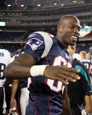 FOXBORO, MA - AUGUST 11:  Chad Ochocinco #85 of the New England Patriots walks on the field after the game against the Jacksonville Jaguars on August 11, 2011 at Gillette Stadium in Foxboro, Massachusetts. The New England Patriots defeated the Jacksonvill