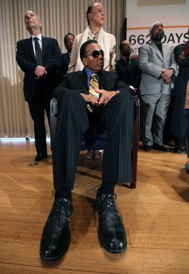 WASHINGTON, DC - MAY 24:  Former World Heavyweight Boxing Champion Muhammad Ali attends a news conference at the National Press Club on May 24, 2011 in Washington, DC. Ali and other prominent American Muslims and clergy appealed to Iran's Supreme Leader f