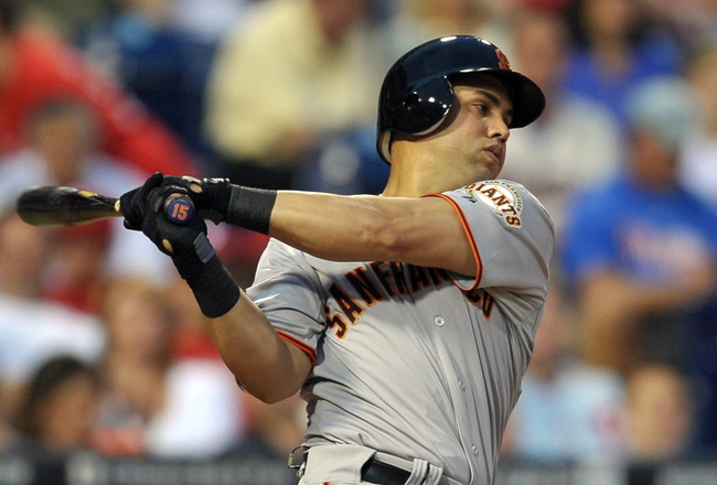 PHILADELPHIA, PA - JULY 28: Carlos Beltran #15 of the San Francisco Giants strikes out in his second at bat during the game against the Philadelphia Phillies at Citizens Bank Park on July 28, 2011 in Philadelphia, Pennsylvania. (Photo by Drew Hallowell/Ge