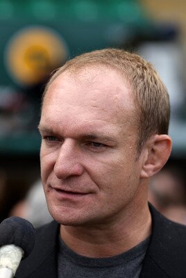 NORTHAMPTON, ENGLAND - MAY 16: Francois Piennaar of Saracens looks on during the Guinness Premiership semi final match between Northampton Saints and Saracens at Franklin's Gardens on May 16, 2010 in Northampton, England.  (Photo by David Rogers/Getty Ima
