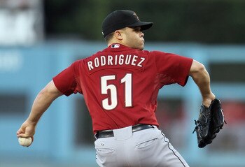 LOS ANGELES, CA - AUGUST 13:  Wandy Rodriguez #51 of the Houston Astros pitches against the Los Angeles Dodgers at Dodger Stadium on August 13, 2011 in Los Angeles, California.  (Photo by Jeff Gross/Getty Images)