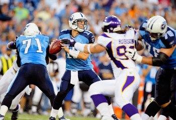 Jake Locker prepares to get off a pass