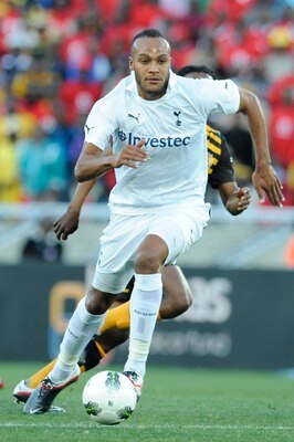 POLOKWANE, SOUTH AFRICA - JULY 16:  Younes Kaboul during the 2011 Vodacom Challenge match between Kaizer Chiefs and Tottenham Hotspur from Peter Mokaba Stadium on July 16, 2011 in Polokwane, South Africa.  (Photo by Lefty Shivmabu/Gallo Images/Getty Image