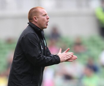 DUBLIN, IRELAND - JULY 30:  Neil Lennon, the Celtic manager looks on during the Dublin Super Cup match between Celtic and Inter Milan at the Aviva Stadium on July 30, 2011 in Dublin, Ireland.  (Photo by David Rogers/Getty Images)