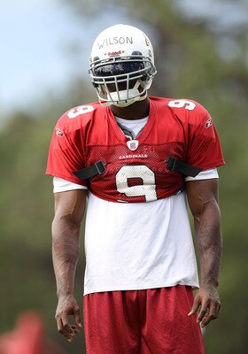 FLAGSTAFF, AZ - JULY 31:  Safety Adrian Wilson of the Arizona Cardinals practices in the team training camp at Northern Arizona University on July 31, 2011 in Flagstaff, Arizona.  (Photo by Christian Petersen/Getty Images)