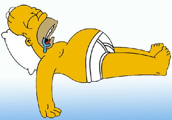 Homer On Sofa