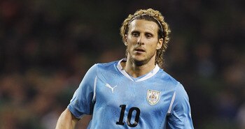 DUBLIN, IRELAND - MARCH 29:  Diego Forlan of Uruguay in action during the International Friendly match between Republic of Ireland and Uruguay at the Aviva Stadium on March 29, 2011 in Dublin, Ireland.  (Photo by Ian Walton/Getty Images)