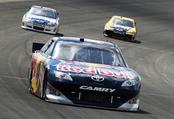 BROOKLYN, MI - AUGUST 21:  Kasey Kahne drives the #4 Red Bull Toyota during the NASCAR Sprint Cup Series Pure Michigan 400 at Michigan International Speedway on August 21, 2011 in Brooklyn, Michigan.  (Photo by Jamie Squire/Getty Images)