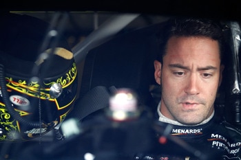 BROOKLYN, MI - AUGUST 20:  Paul Menard, driver of the #27 Duracell/Menards Chevrolet, waits to start practice for the NASCAR Sprint Cup Series Pure Michigan 400 at Michigan International Speedway on August 20, 2011 in Brooklyn, Michigan.  (Photo by Todd W
