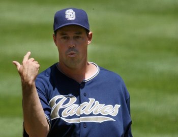 MIAMI - MAY 04:  Pitcher Greg Maddux #30 of the San Diego Padres throws against the Florida Marlins at Dolphin Stadium on May 4, 2008 in Miami, Florida. The Marlins defeated the Padres 10-3.  (Photo by Marc Serota/Getty Images)
