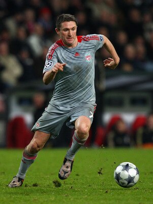 EINDHOVEN, NETHERLANDS - DECEMBER 09:  Robbie Keane of Liverpool in action during the UEFA Champions League Group D match between PSV Eindhoven and Liverpool at the Philips Stadium on December 9, 2008 in Eindhoven, Netherlands.  (Photo by Ryan Pierse/Gett