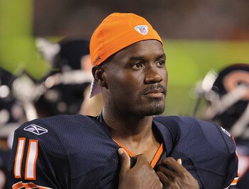 CHICAGO, IL - AUGUST 13:  Roy Williams #11 of the Chicago Bears watches as his teammates take on the Buffalo Bills during a preseason game at Soldier Field on August 13, 2011 in Chicago, Illinois. The Bears defeated the Bills 10-3.  (Photo by Jonathan Dan