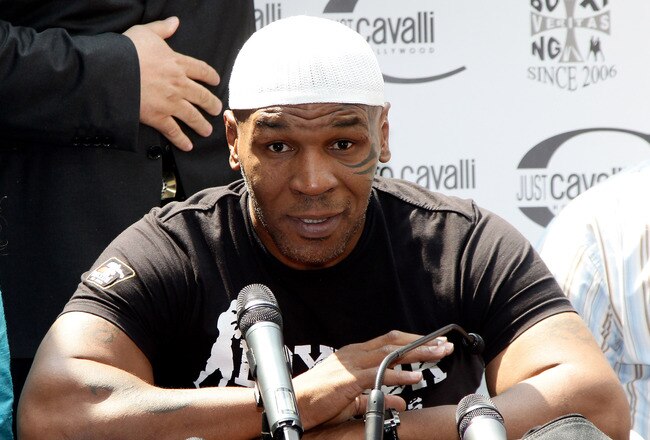 MILAN, ITALY - JULY 09:  Mike Tyson attends a press conference held at Just Cavalli Cafe on July 9, 2010 in Milan, Italy.  (Photo by Vittorio Zunino Celotto/Getty Images)