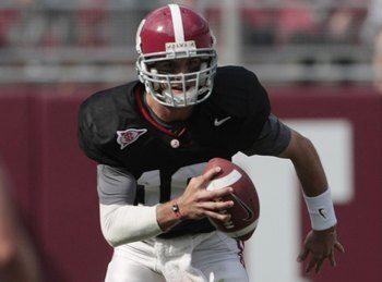Quarterback AJ McCarron